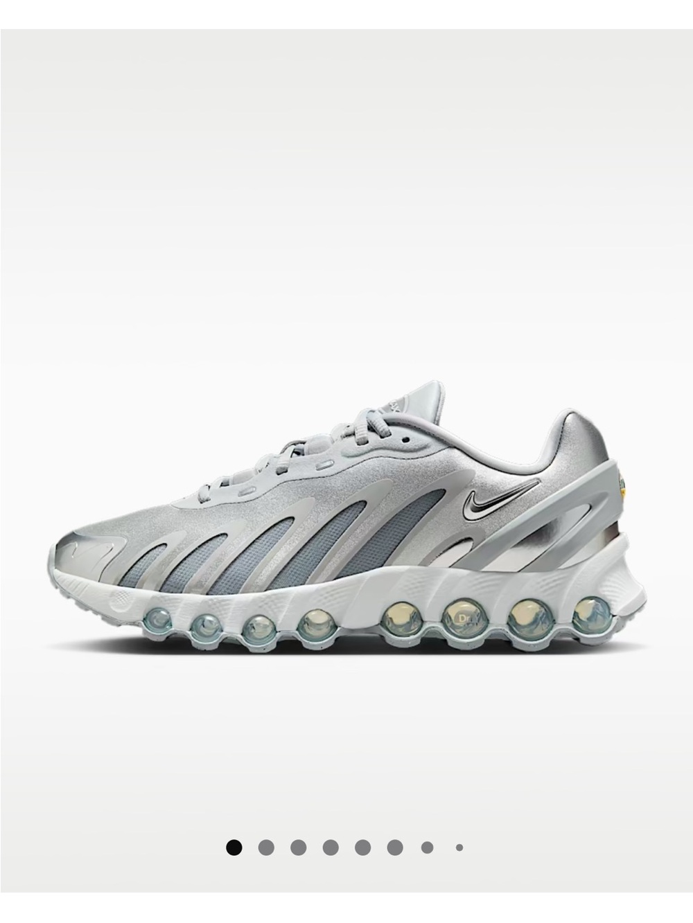Nike Women’s Air Max DN8 Silver/Gray Lightweight Running Sneakers - Picture 2 of 8